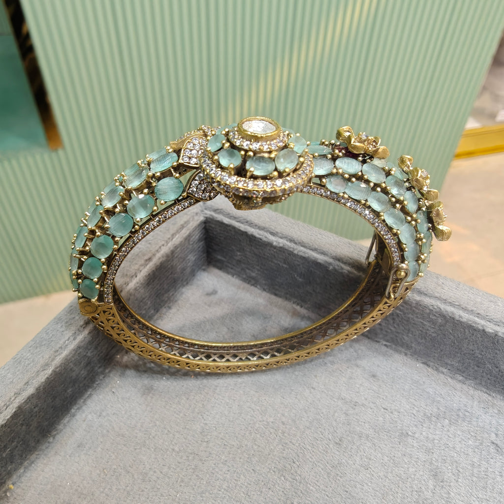 Rajvanshi Openable Bracelet Kada- Mint