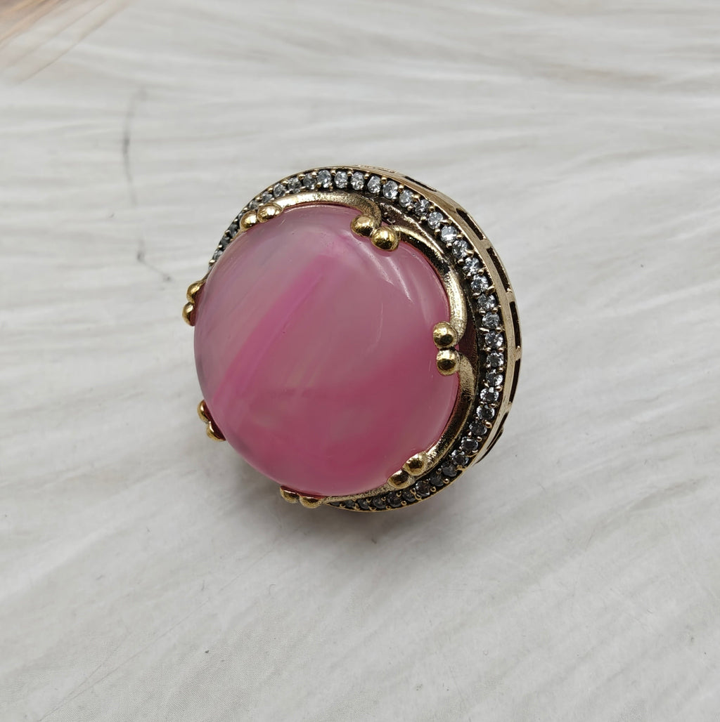 Saira Sabya Inspired Ring- Bubblegum Pink