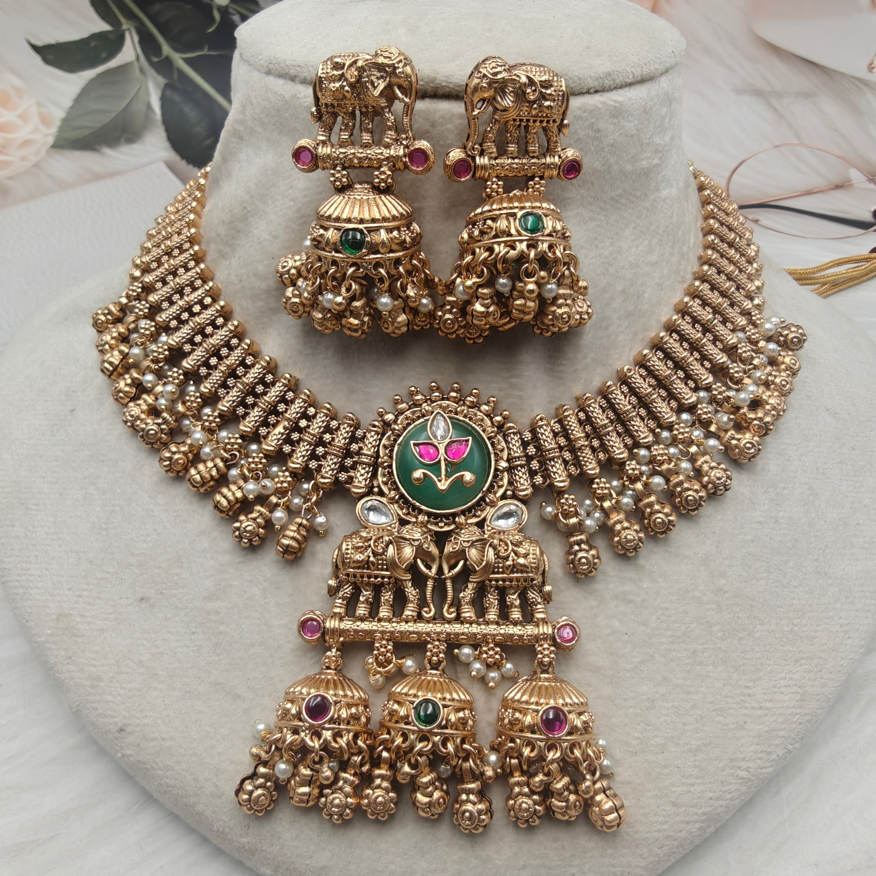 Ekisha Elephant Heritage Necklace Set