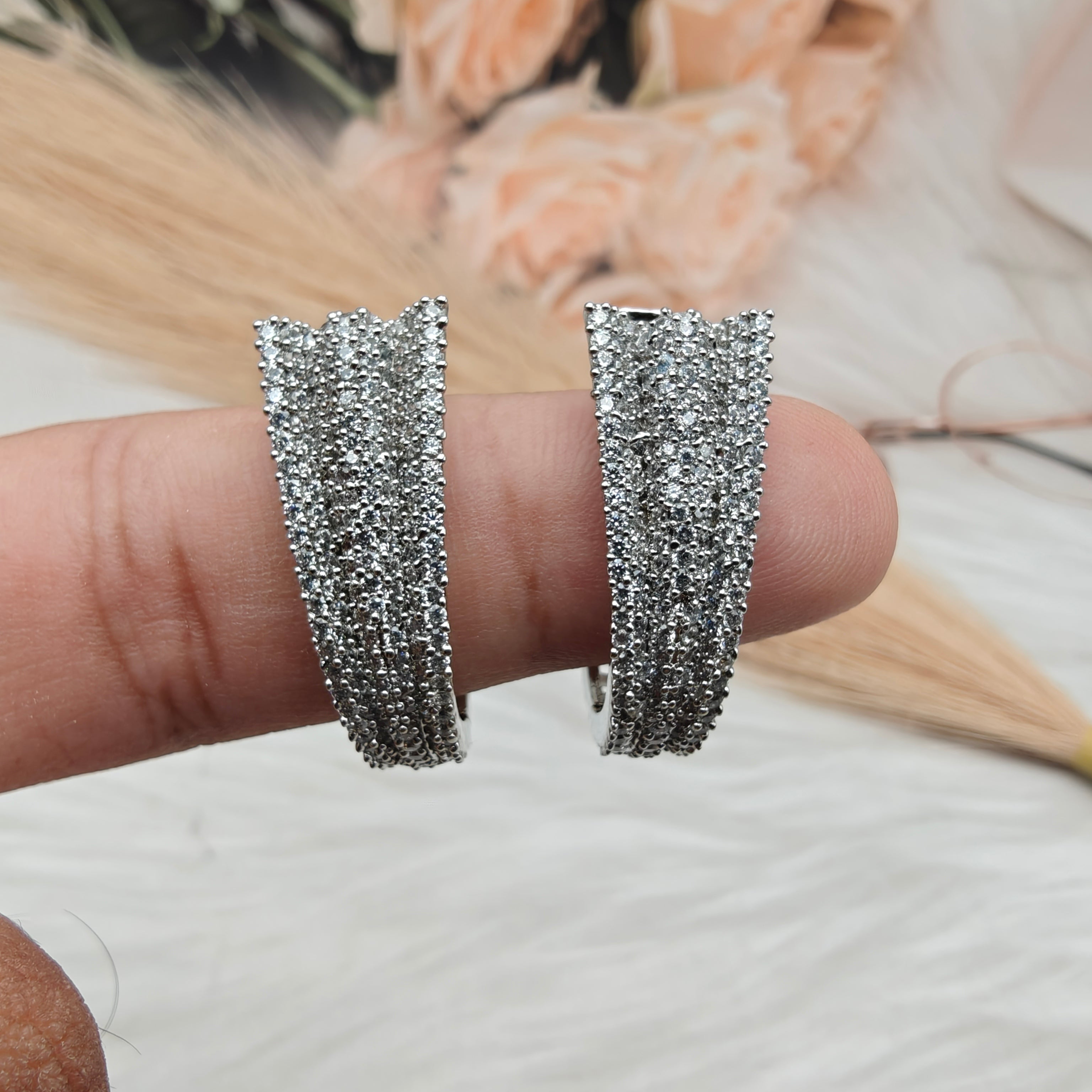 Nano AD setting Hoops - Silver