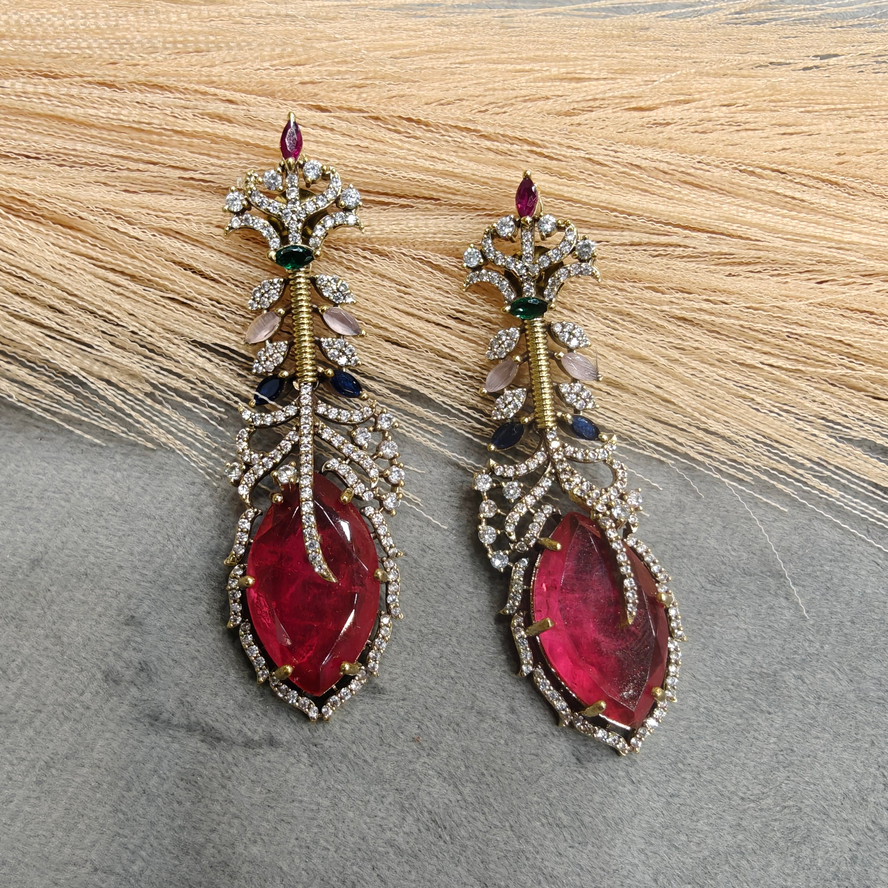 Varenya Doublet Earrings- Multi