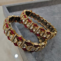 Tina Openable Bangle- Ruby