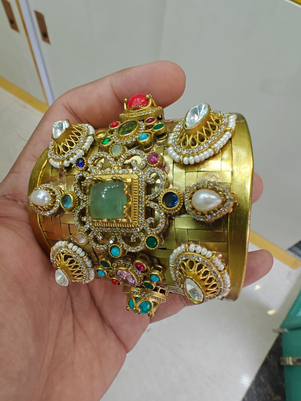 Ria Brass Fusion Amrapali Tribe Handcrafted Handcuff