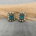 Aasma Doublet Studs- Sky Blue