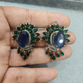 Tavira Doublet Statement Studs- Blue Green