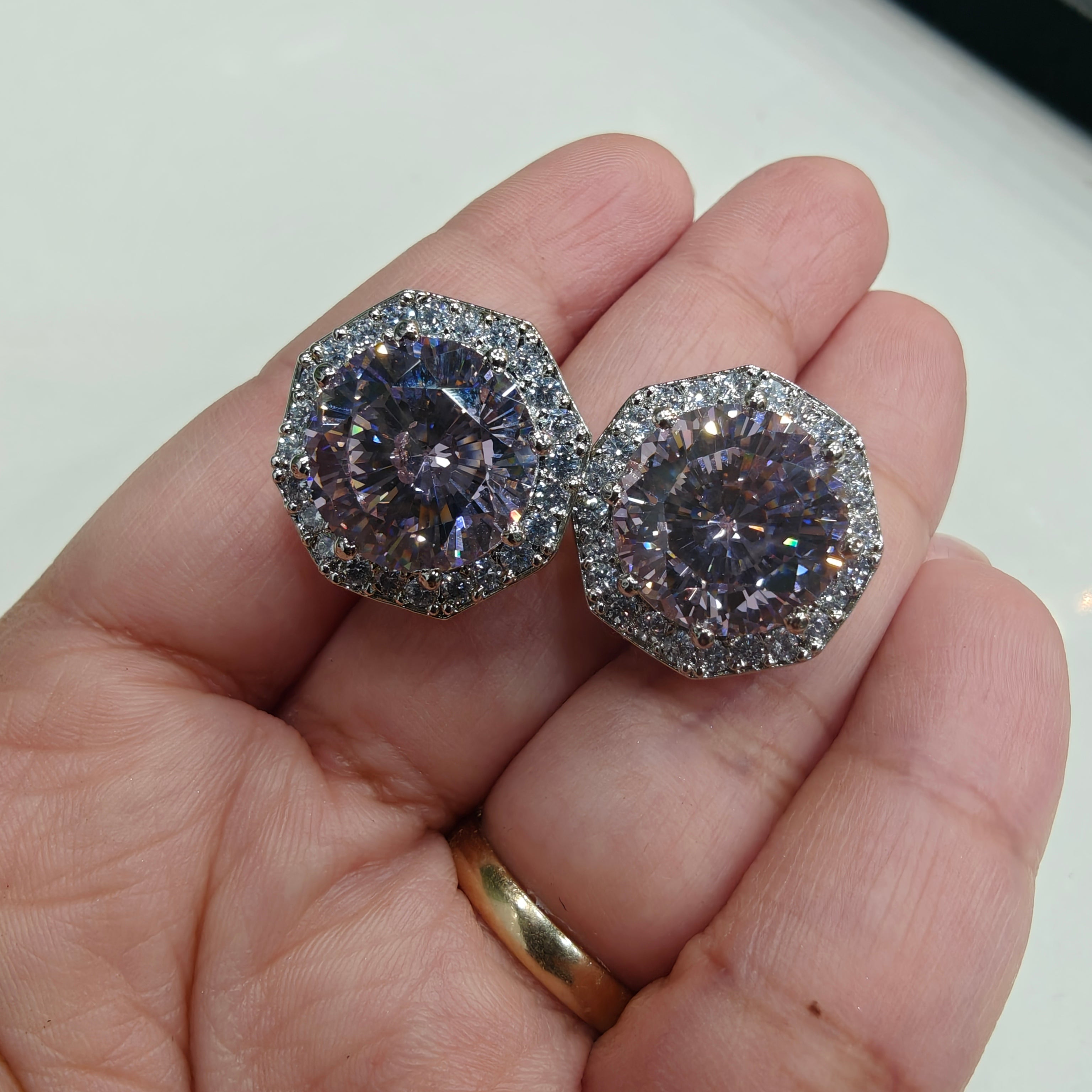 Rosella Swarovski Studs - Pink