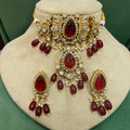 Ashima Choker Set- Maroon