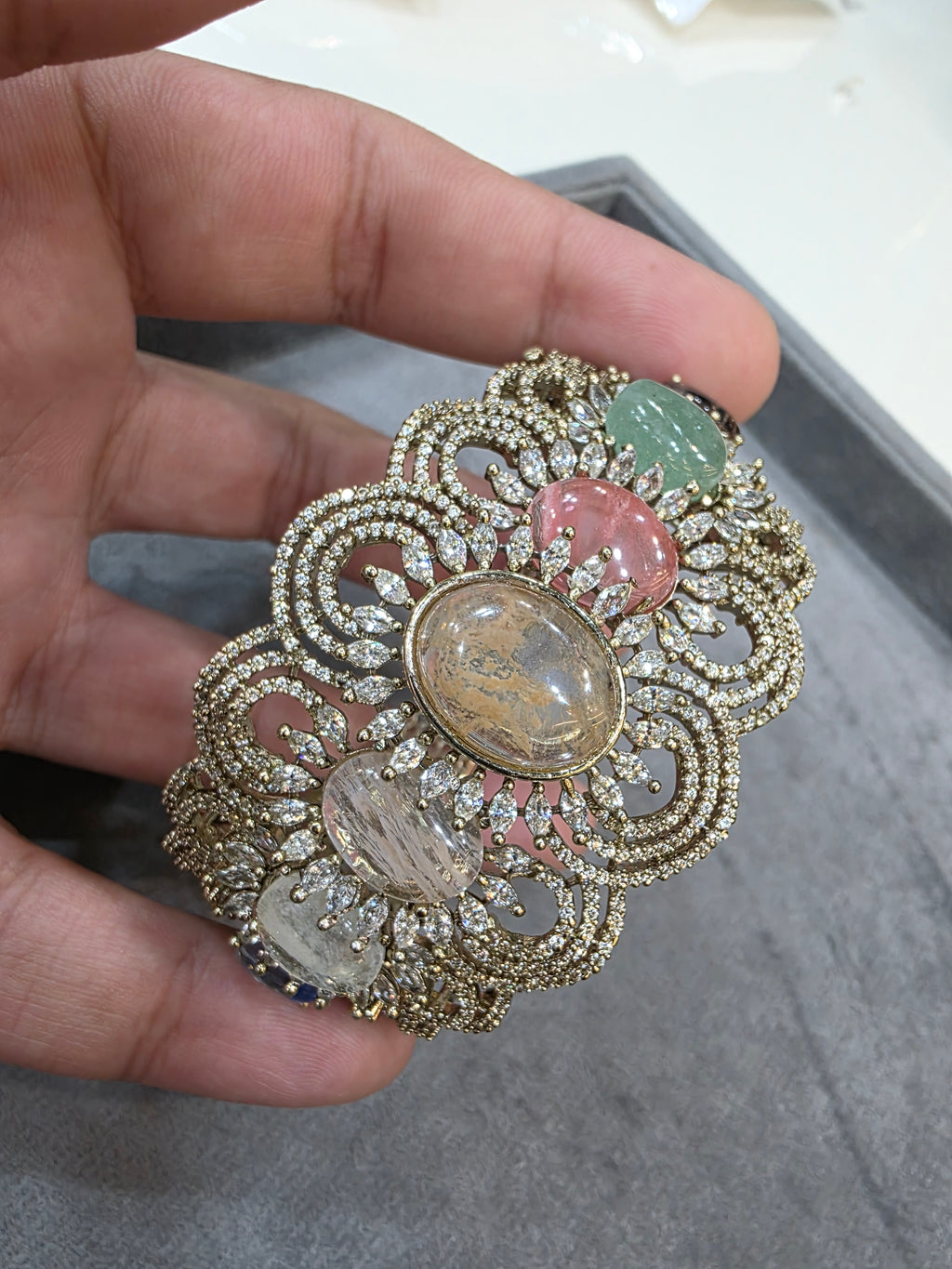 Beliya Sabya Inspired Openable Bracelet- Multi 3