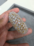 Nanki CZ Openable Cocktail Bracelet- Gold Polish