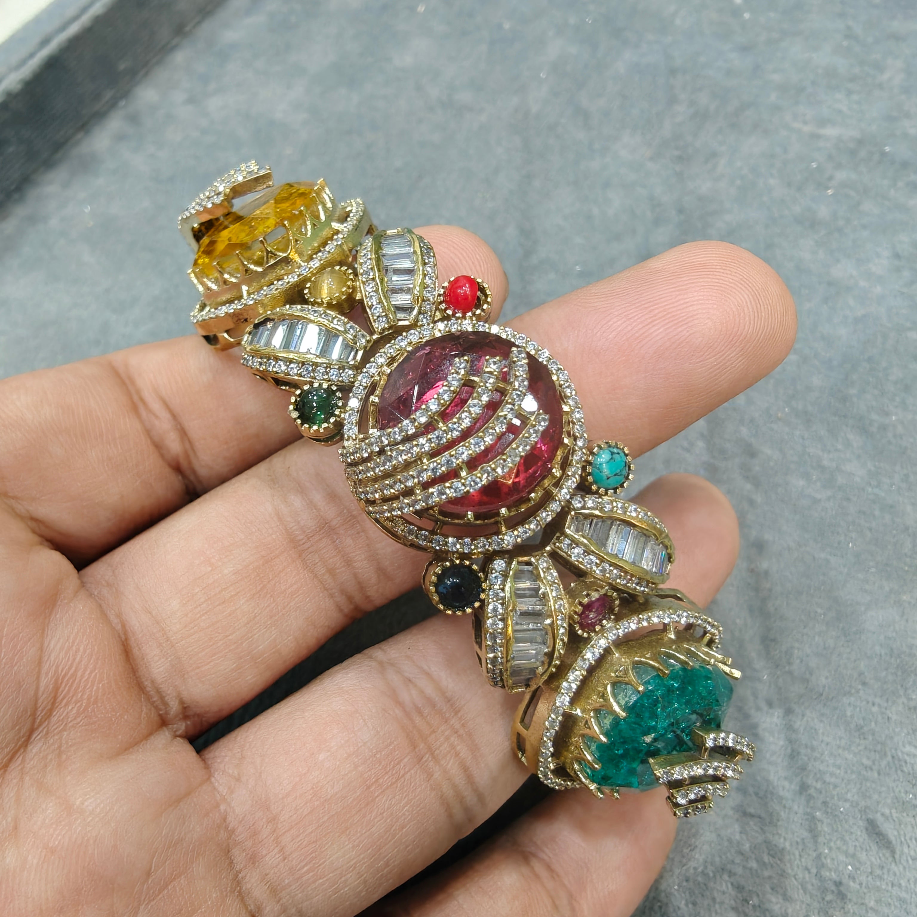 Ananta Quartz Doublet Bracelets- Multi 2