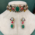 Shakira Sabyasachi Inspired Natural Stone Choker Set
