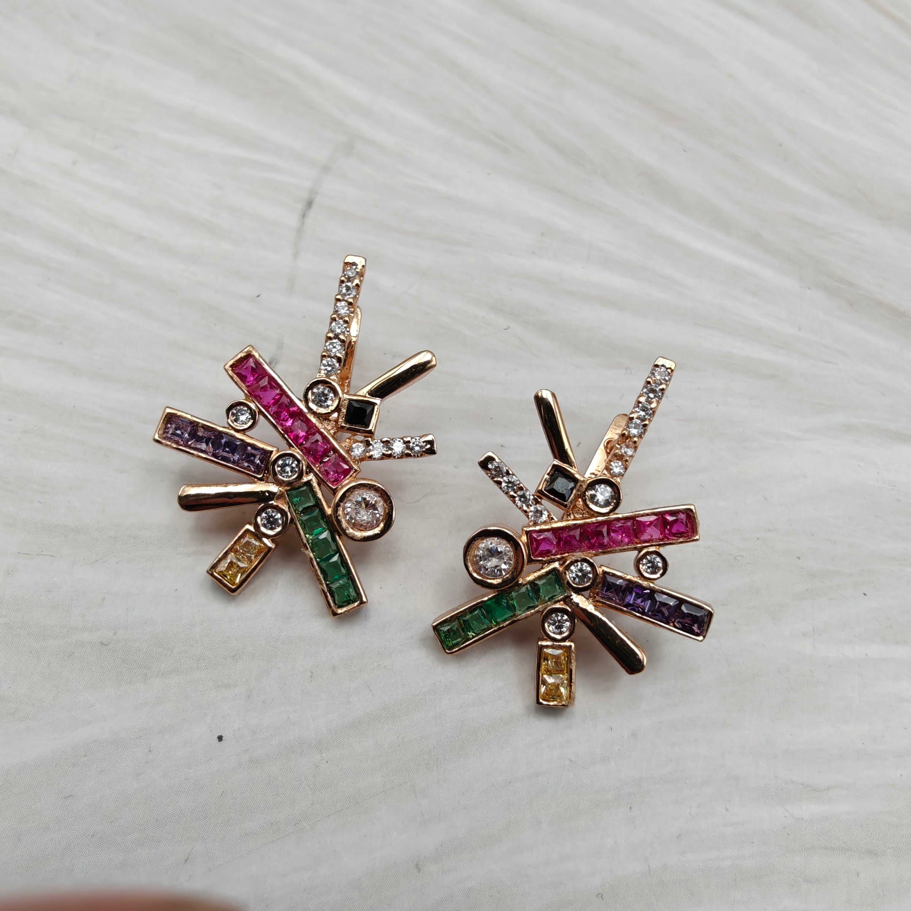 Charvie Crystal AD Studs- Multi