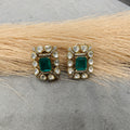 Aasma Doublet Studs- Rama Green