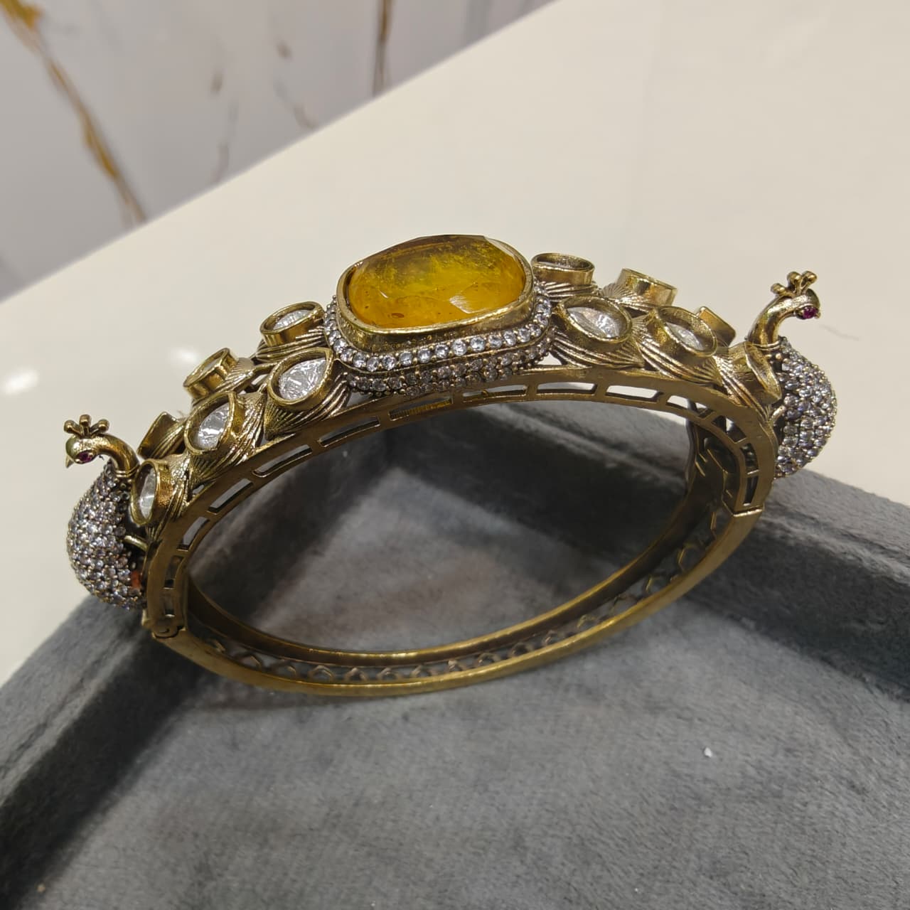 Kalapi Doublet Openable Bracelet- Yellow