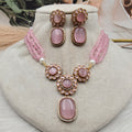 Ramiya Necklace Set- Pink