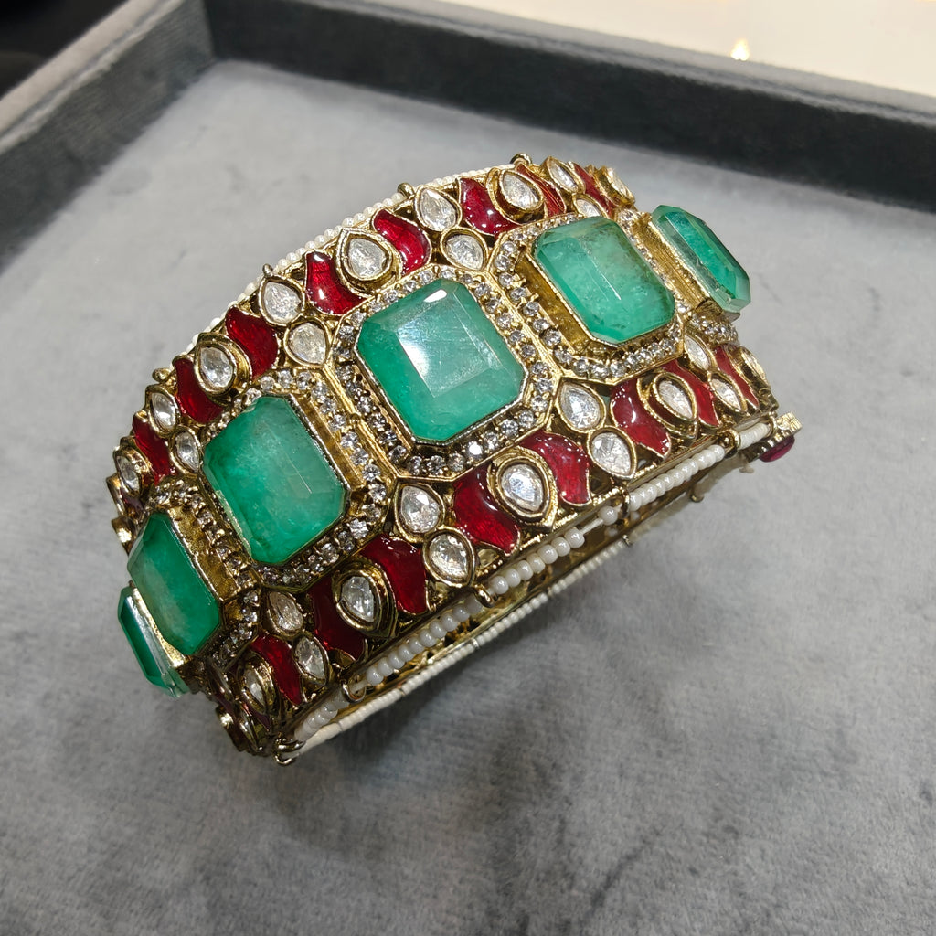 Sameera Premium Openable Tanzonite Doublet Kangan- Mint