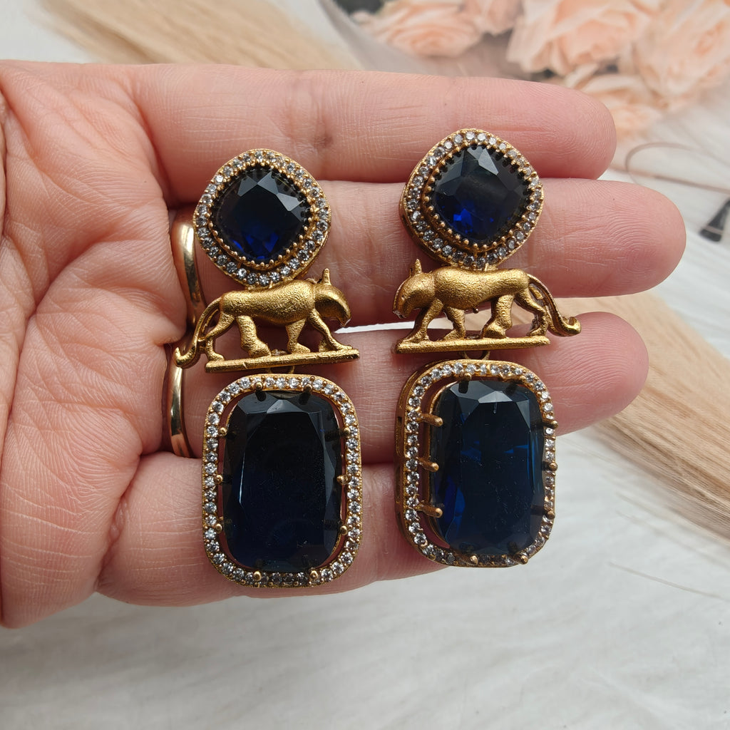 Sabyasachi Inspired Zara Earrings- Blue
