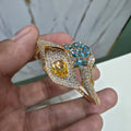 Renee Hazoori Doublet Openable Bracelets - Yellow Teal