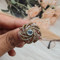 Sakhi Moissanite Adjustable Ring - Pink