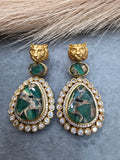 Sabyasachi Inspired Bagh Mehfooz Earrings - Green