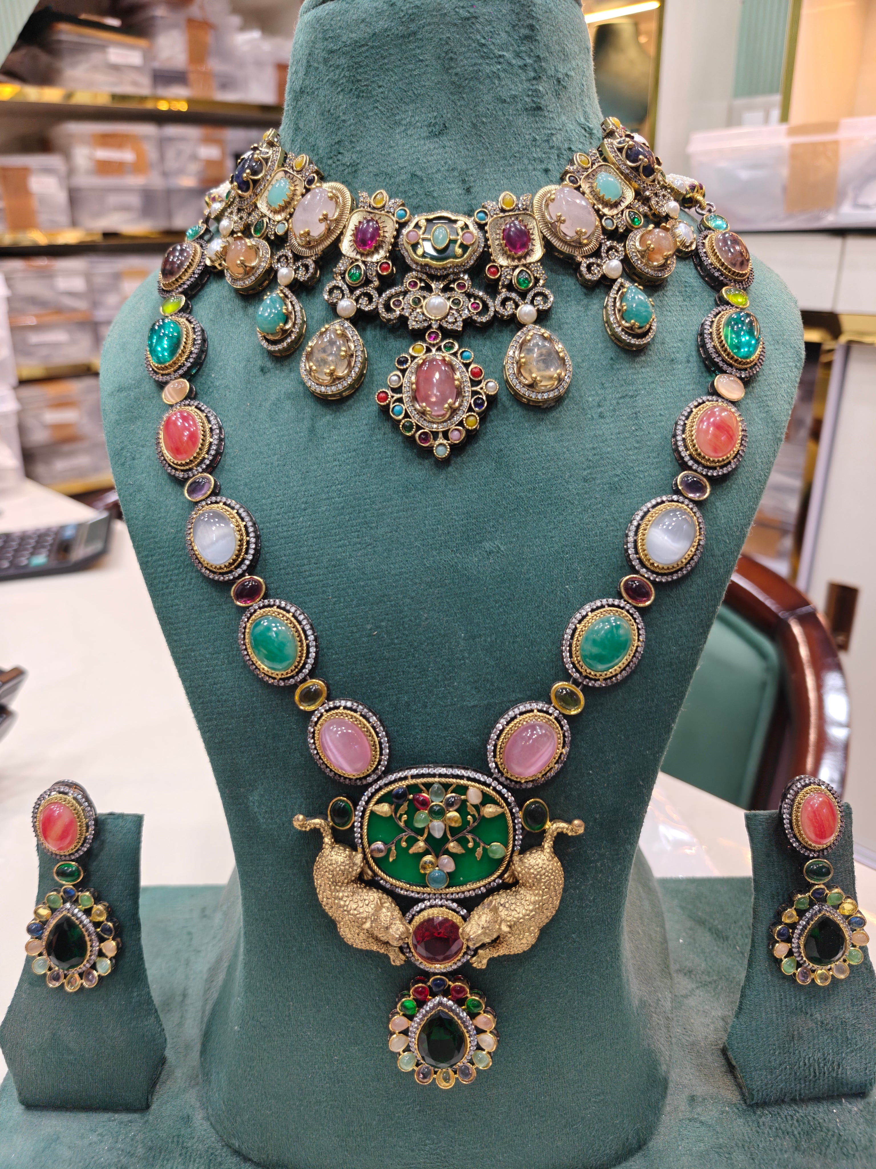 Sabya inspired Combo Necklace Set