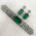 Saheli Doublet Choker Set- Mint Green