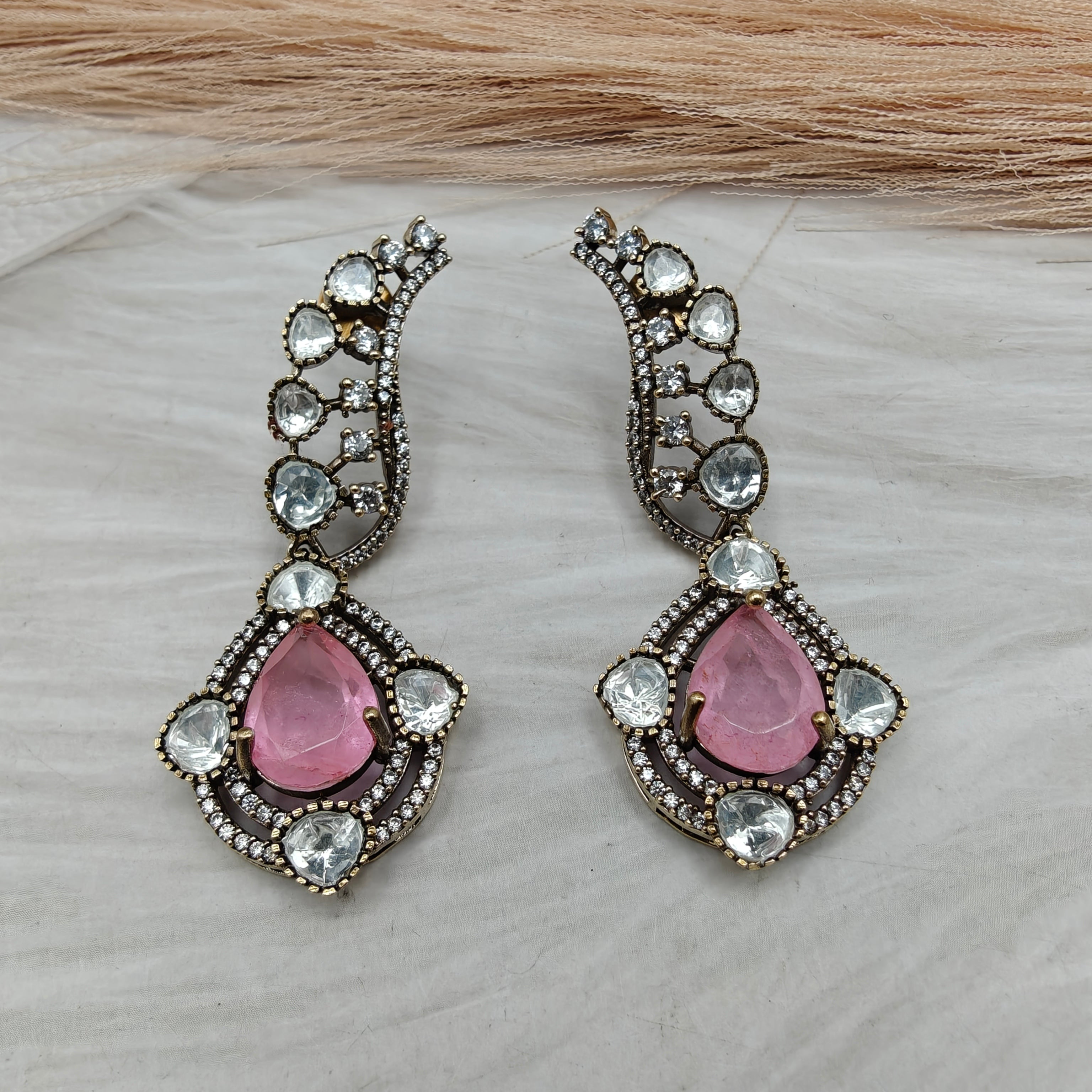 Mabel Doublet Earrings - Pink