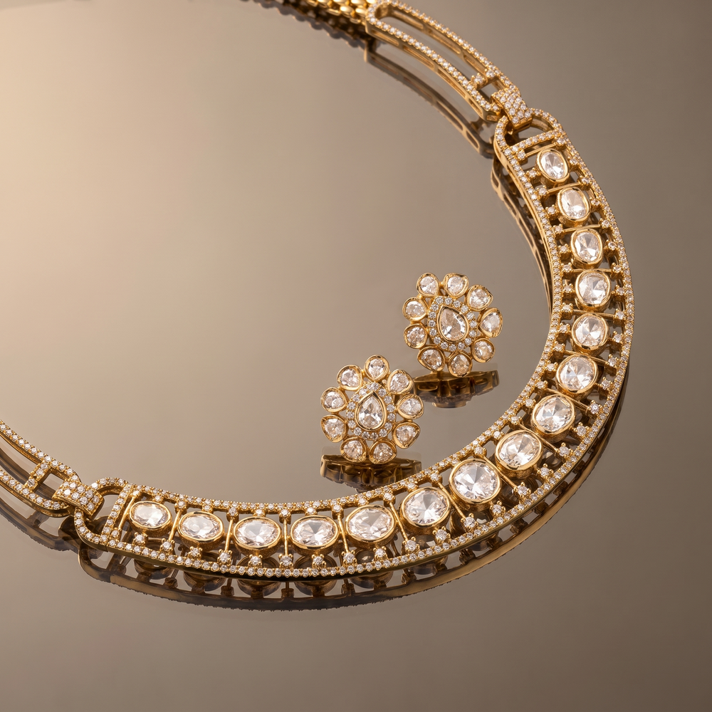 Kaazima LB Moissanite Necklace Set