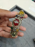 Anantika Sabya Inspired Quartz Doublet Adjustable Bracelet- Multi 1