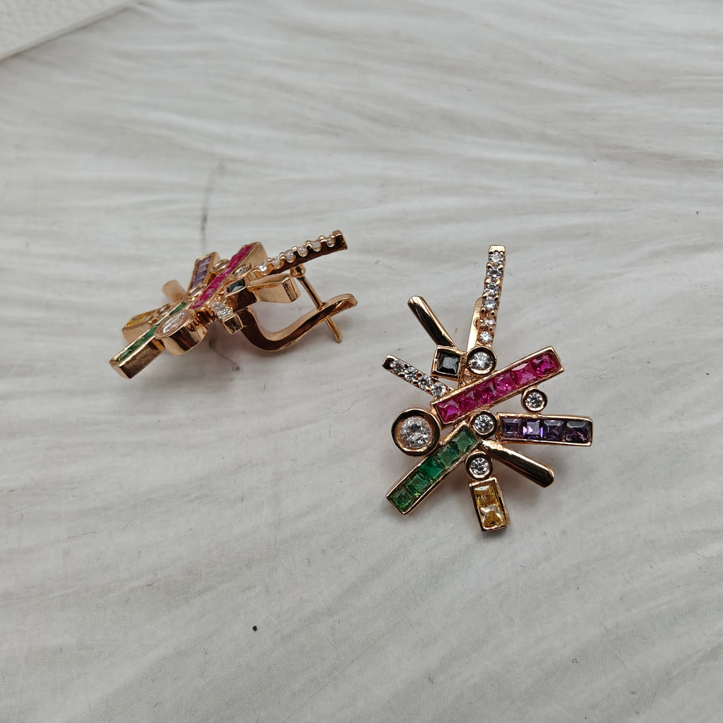 Charvie Crystal AD Studs- Multi