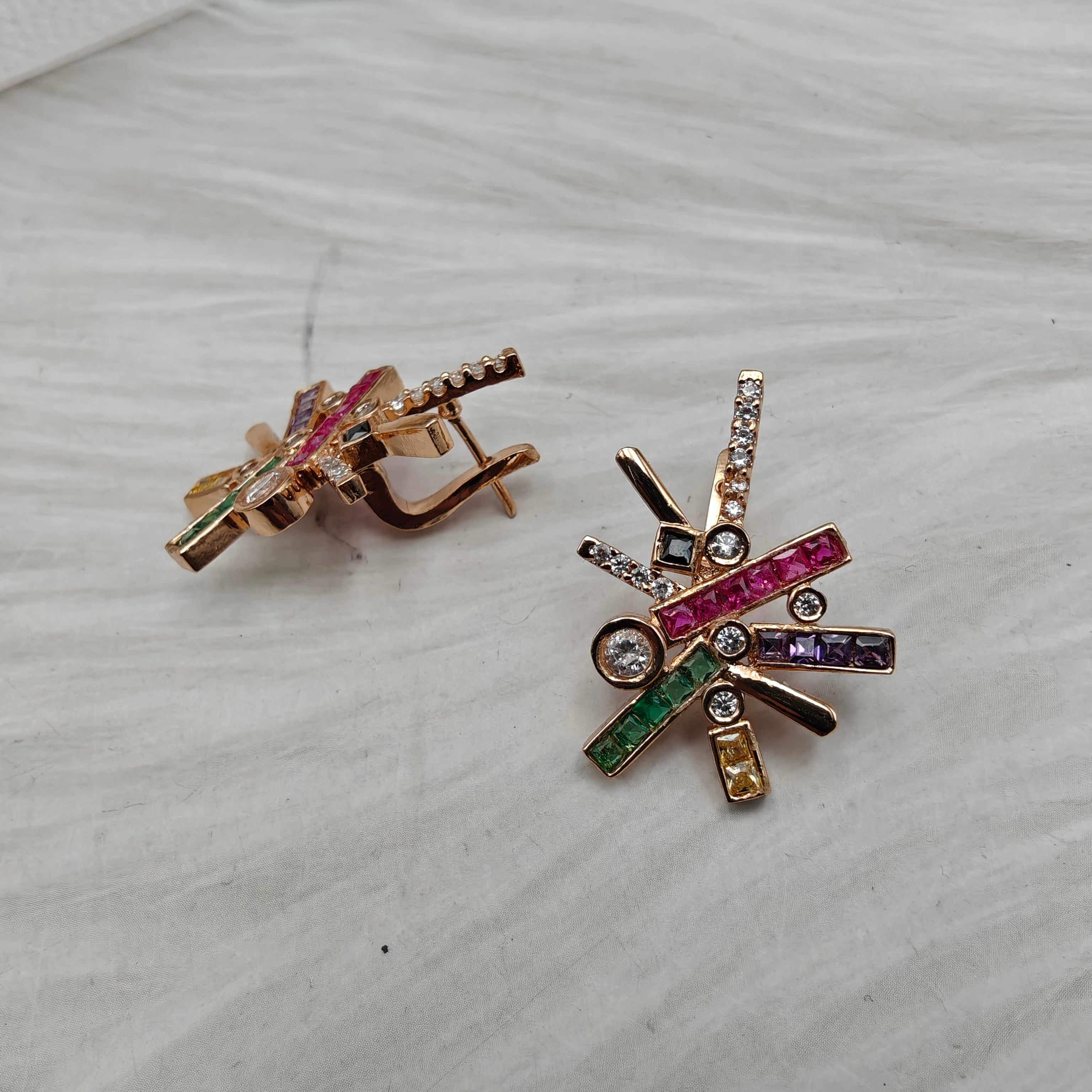 Charvie Crystal AD Studs- Multi