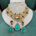 Vantara Swan Cabochon Doublet Statement Necklace Set