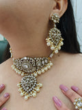 Ritara Kundan Victorian Pearl Choker Set