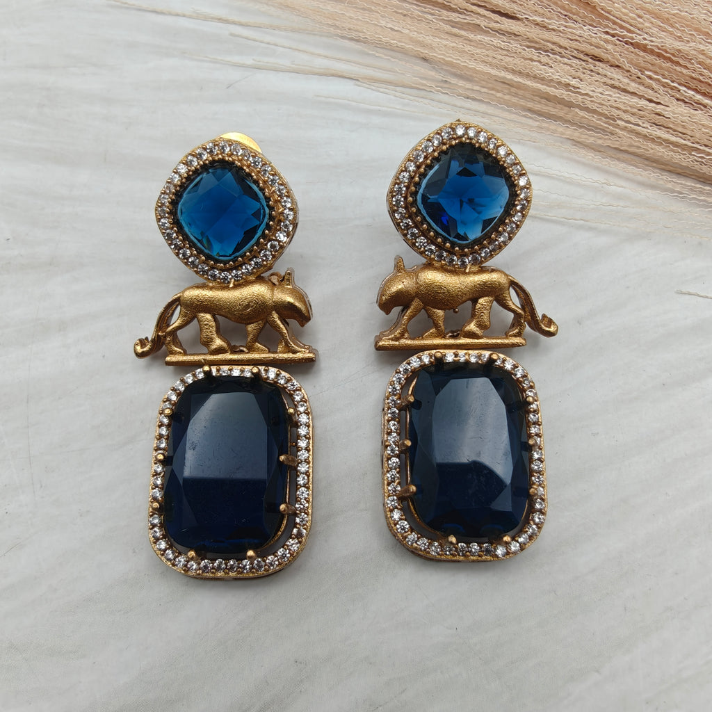Sabyasachi Inspired Zara Earrings- Blue