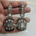 Sunakshi Doublet and Epoxy Earrings- White and Black