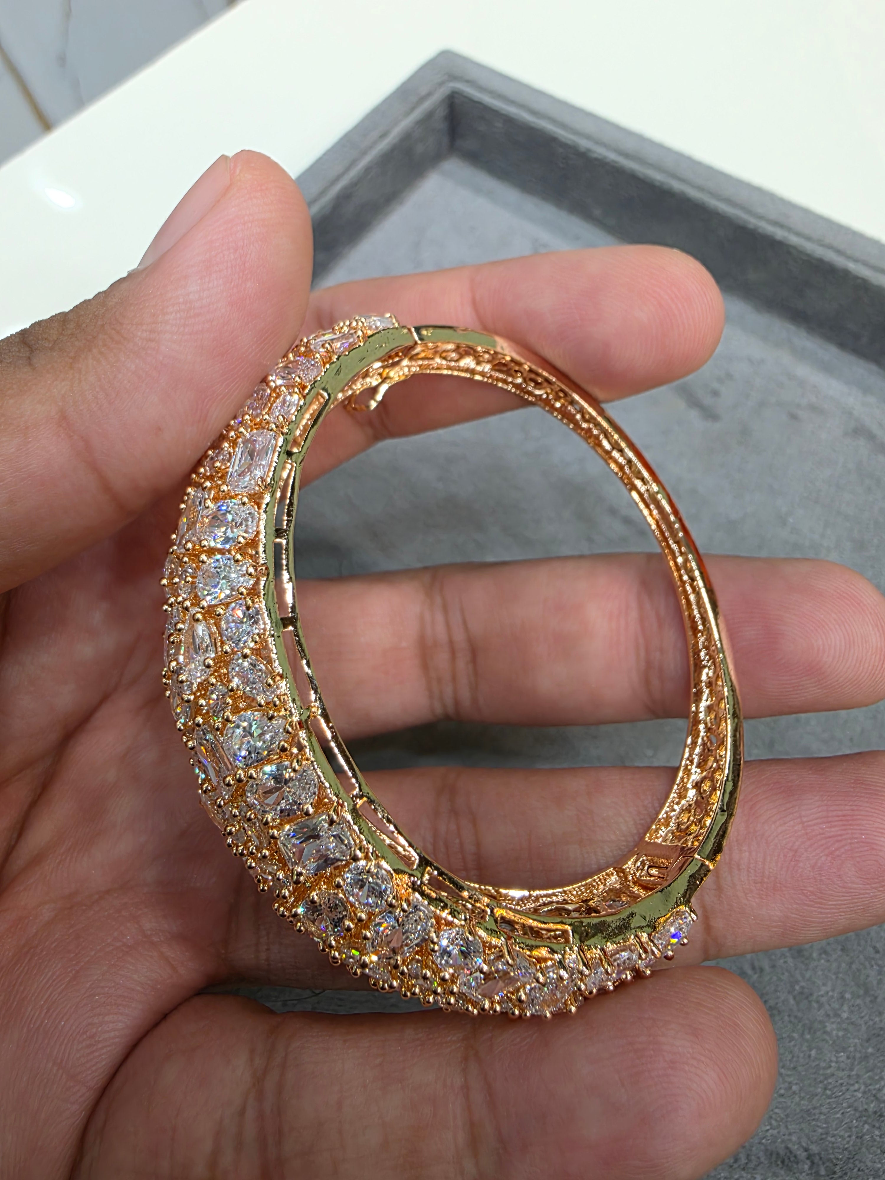 Nanki CZ Openable Cocktail Bracelet- Carat Polish