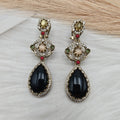 Ritvi Sabyasachi Inspired Premium Statement Earrings - Black