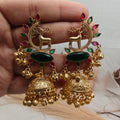 Mrig Brass Fusion Jhumka- Black