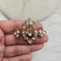 Shahida Moissanite Takker Stone Statement Ring- Multi