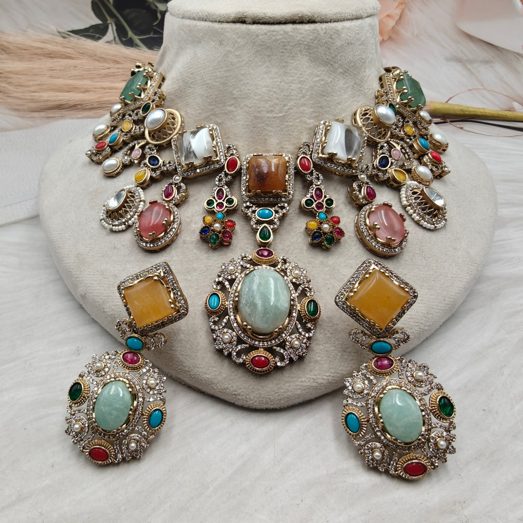 Sabyasachi Inspired Akshi Premium Statement Necklace Set