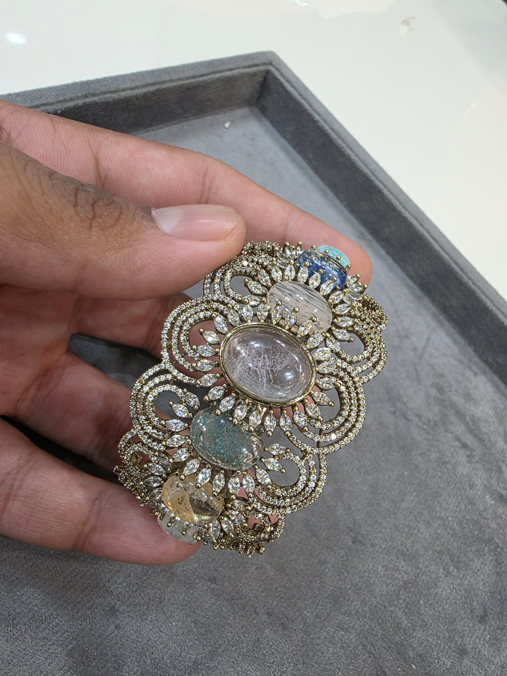 Beliya Sabya Inspired Openable Bracelet- Multi