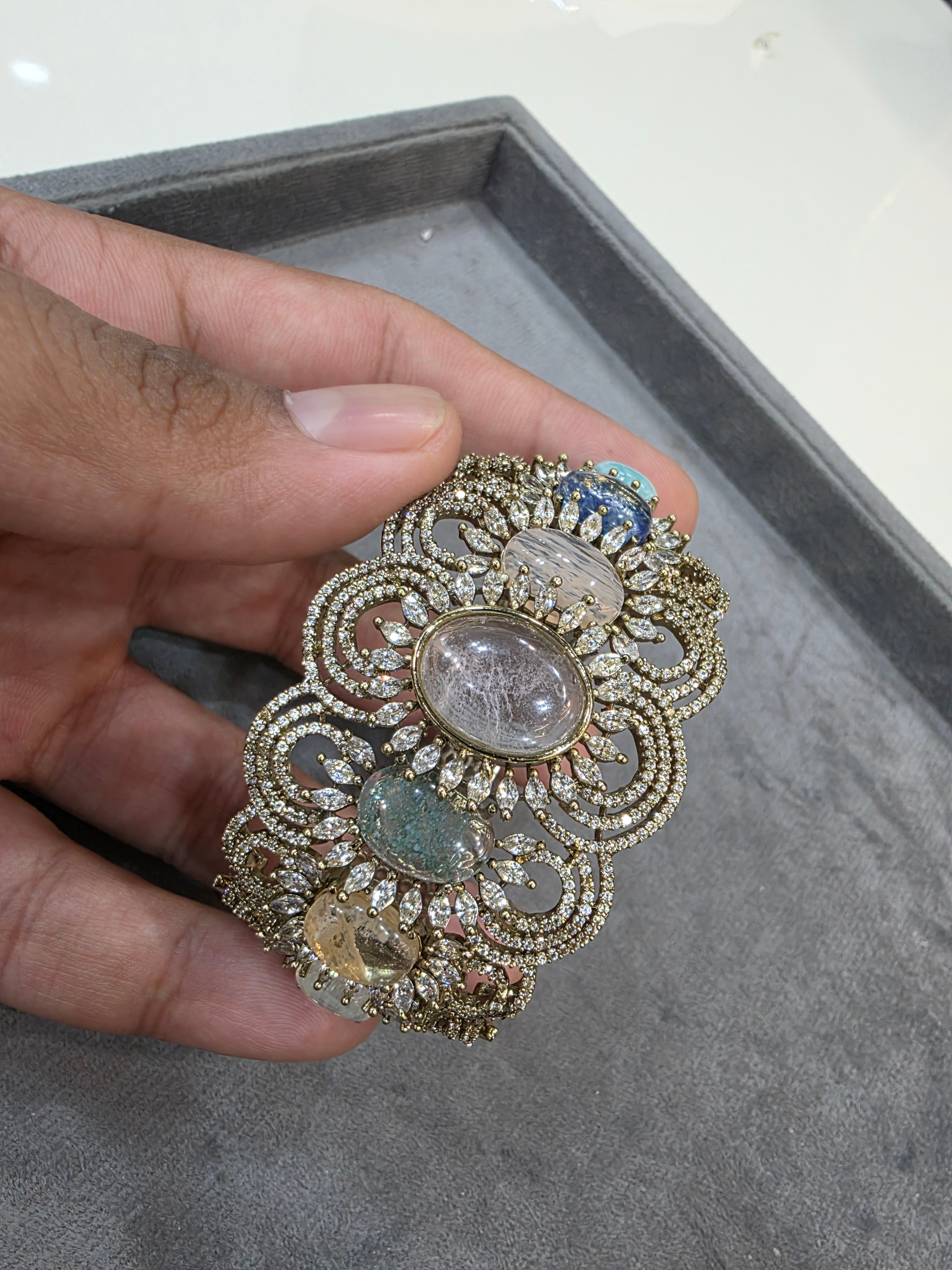 Beliya Sabya Inspired Openable Bracelet- Multi
