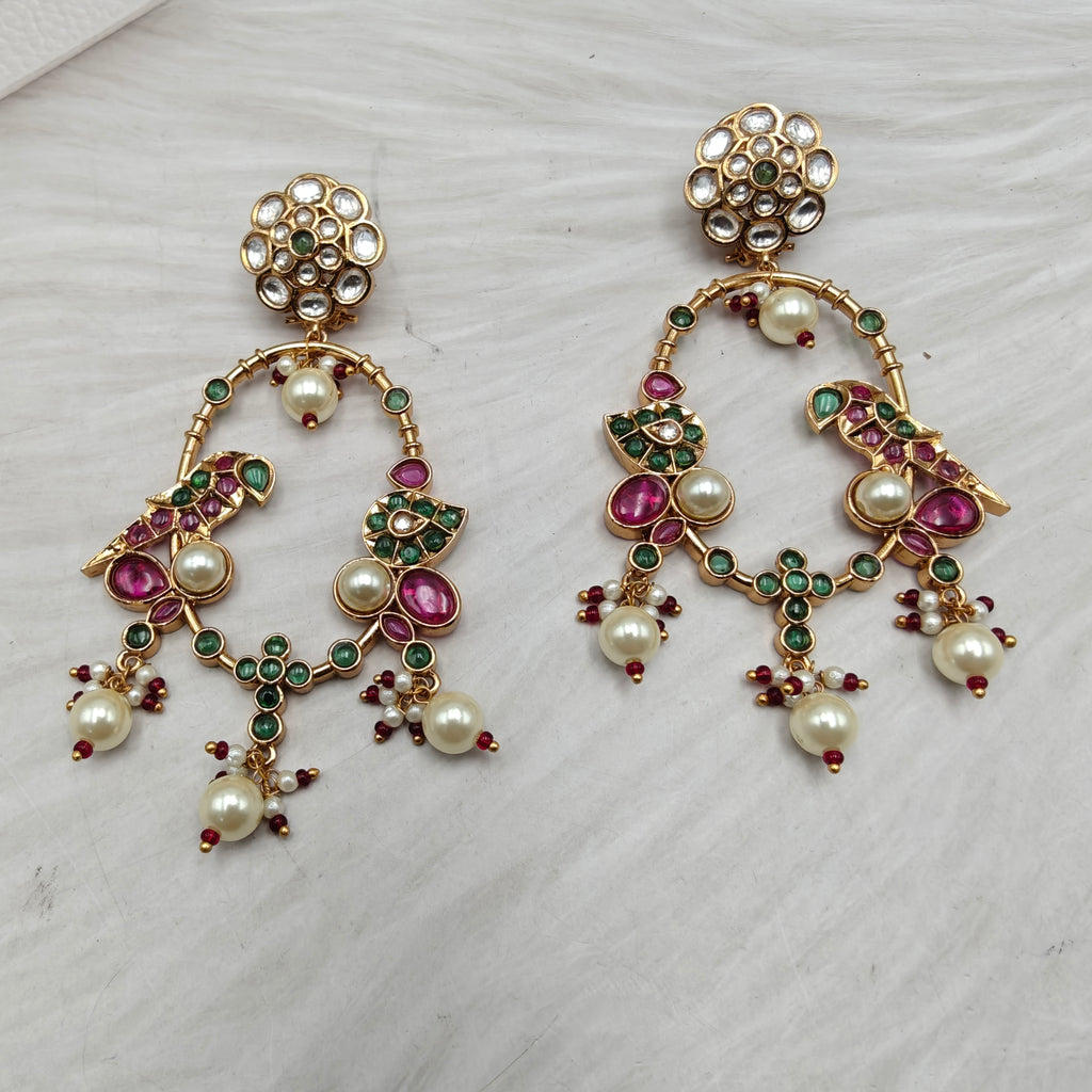 Payal Jadau Kundan Heritage Chandabli - Multi