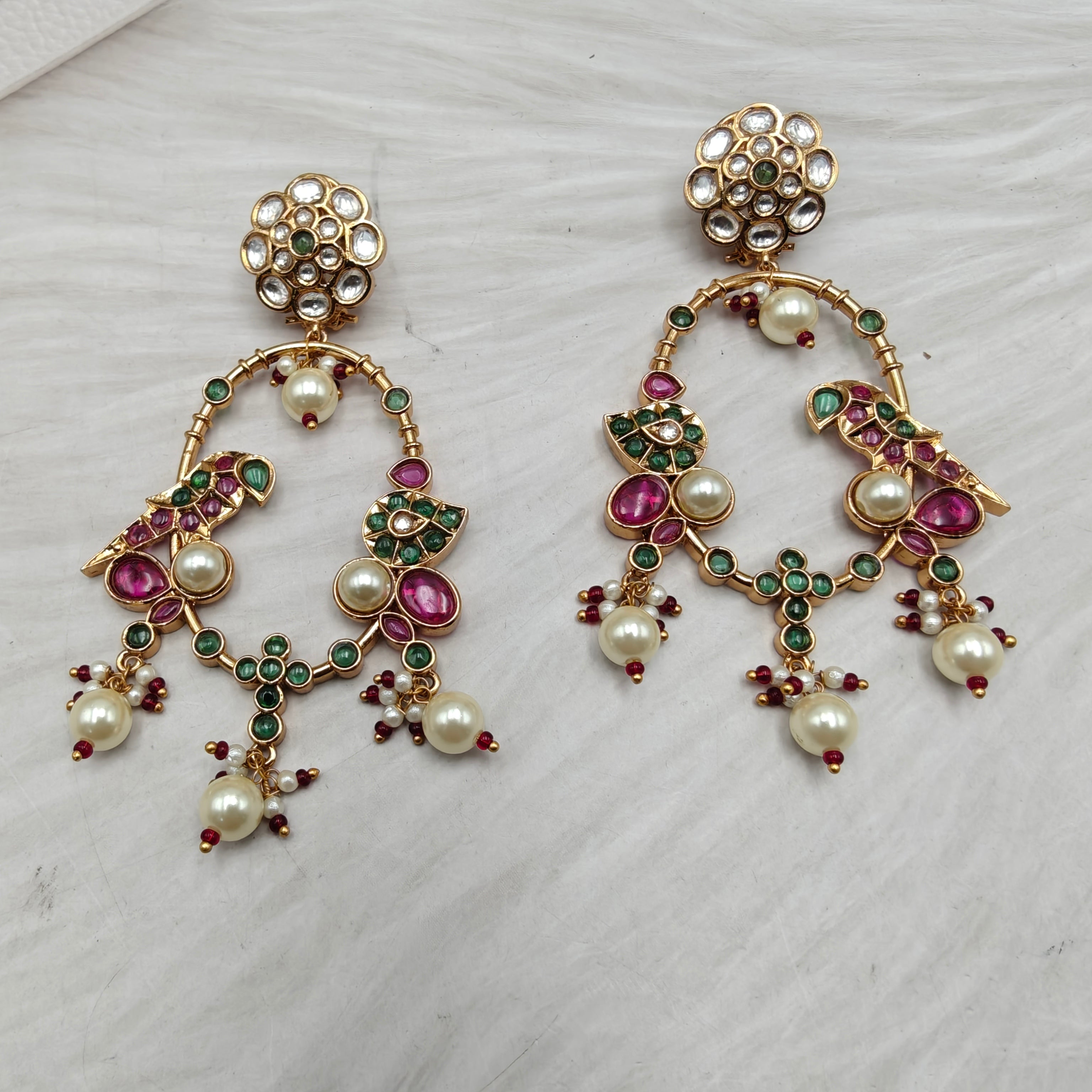 Payal Jadau Kundan Heritage Chandabli - Multi