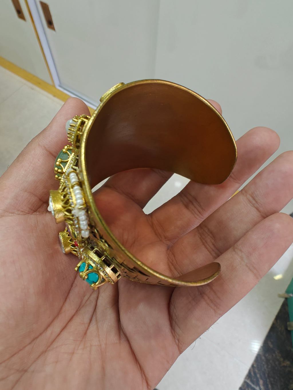 Ria Brass Fusion Amrapali Tribe Handcrafted Handcuff