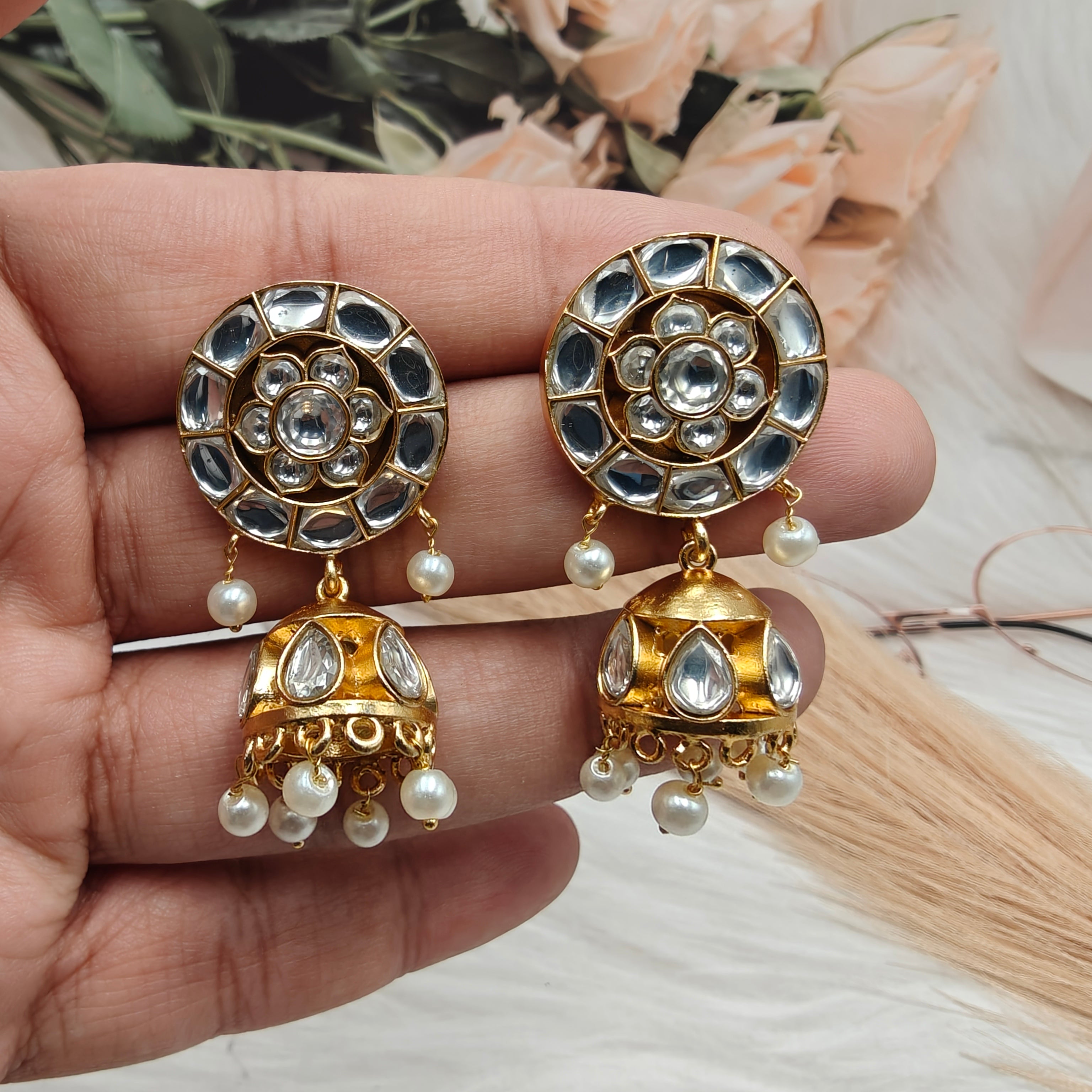 Kajal Jadau Kundan Jhumki
