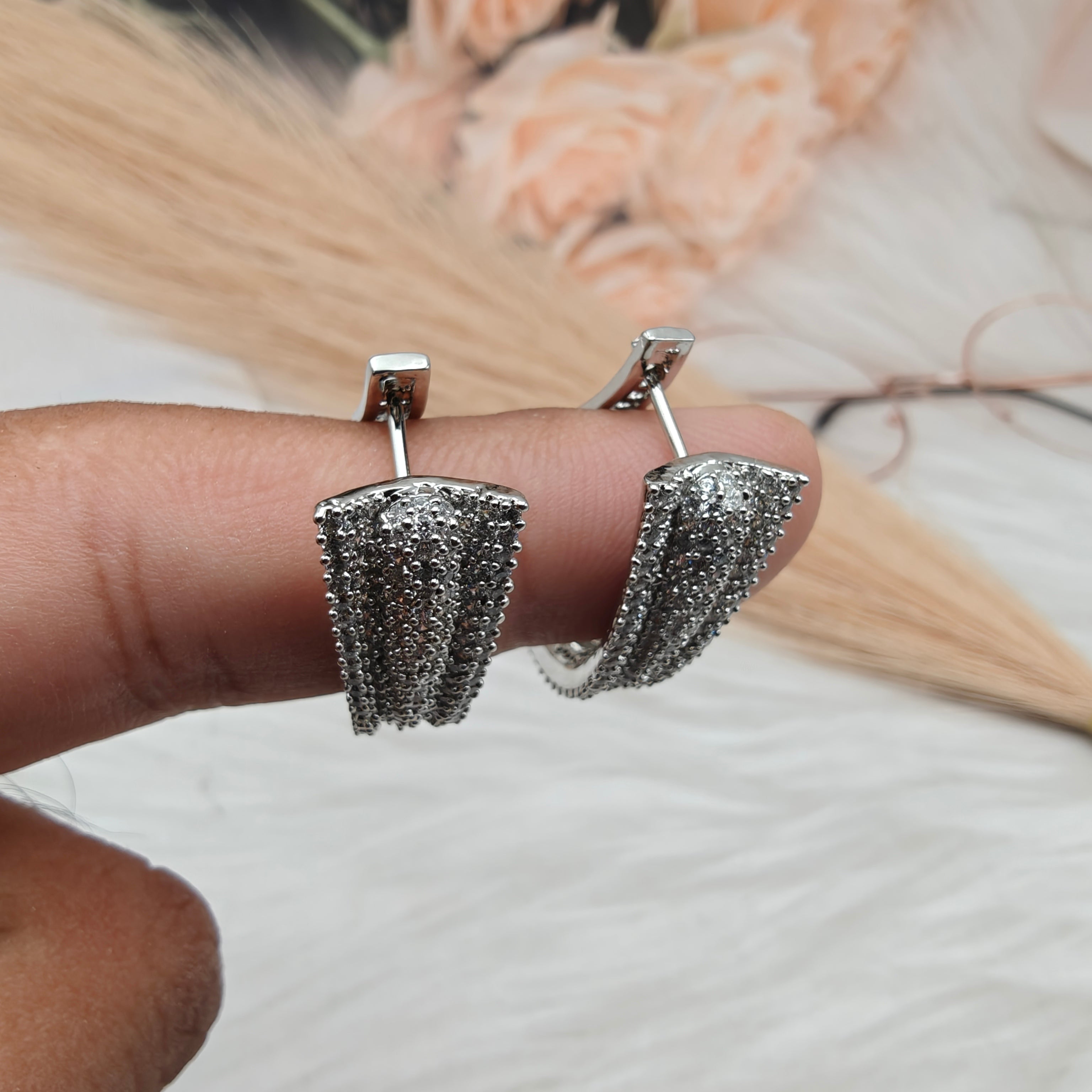 Nano AD setting Hoops - Silver