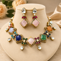 Sitara Premium Choker Necklace Set - Multi