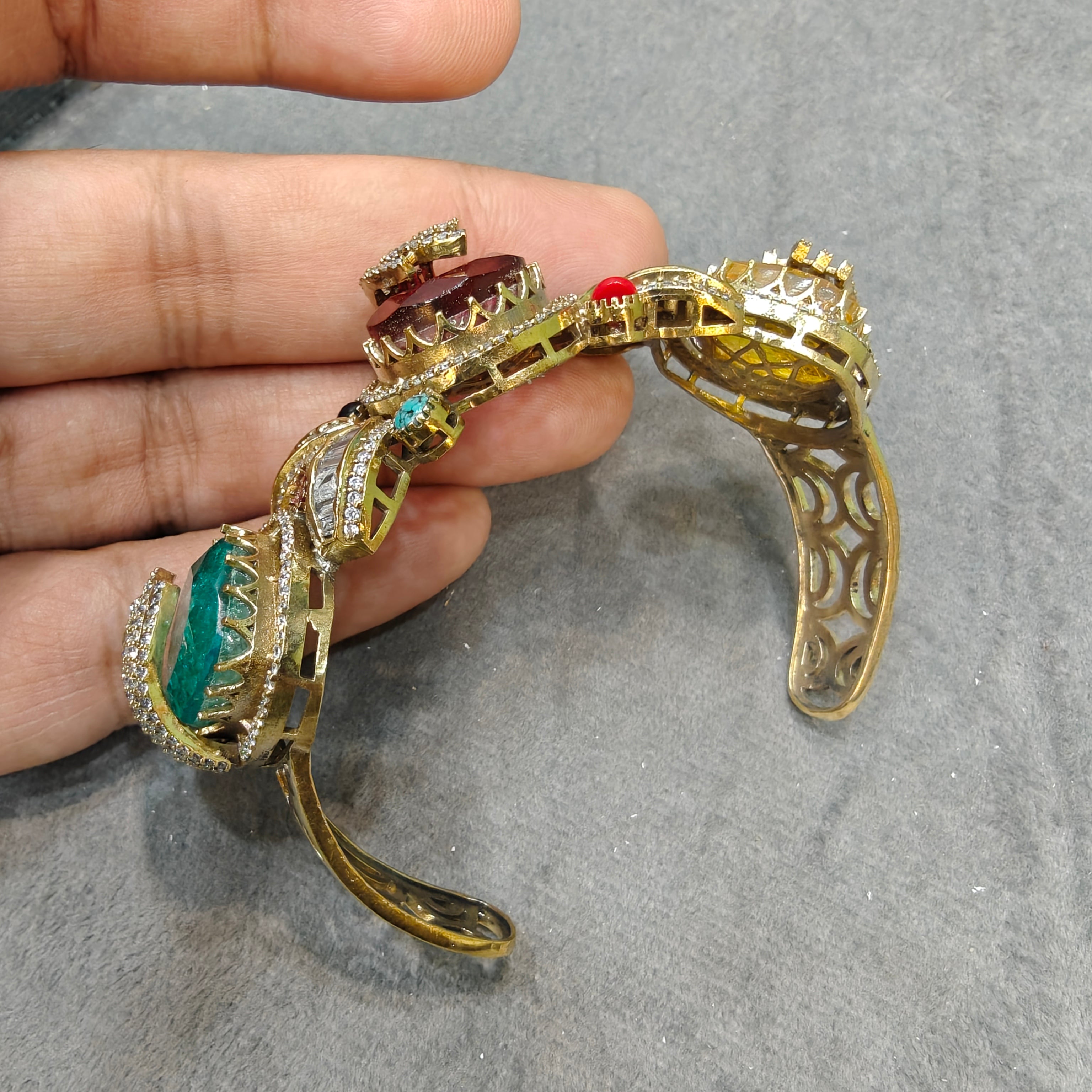 Ananta Quartz Doublet Bracelets- Multi 2