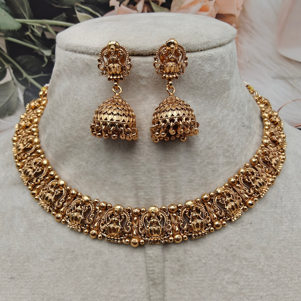 Lakshmi Heritage Temple Necklace Set